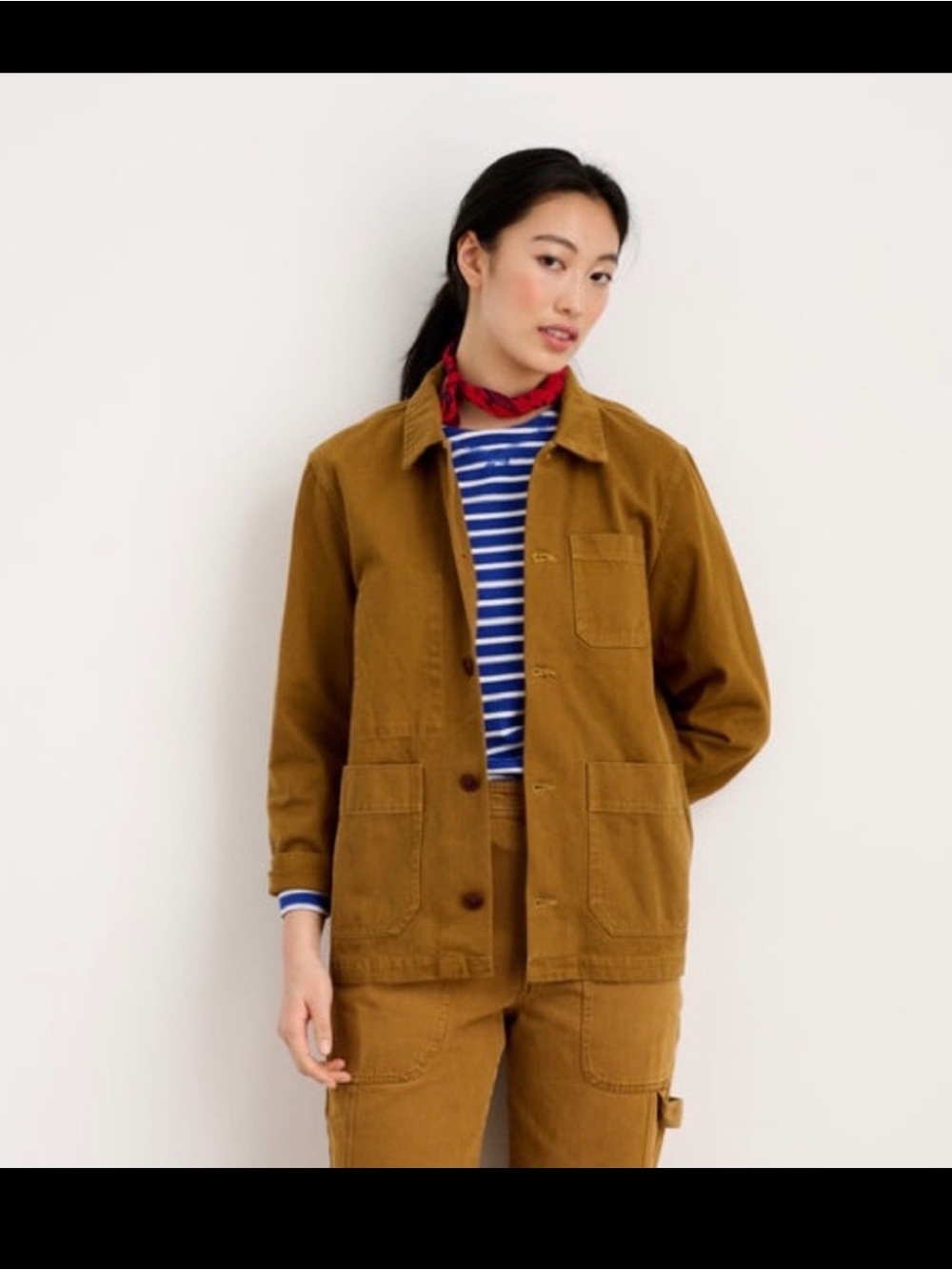 Alex Mill Britt Work Jacket in Golden Khaki - Picture 2 of 10